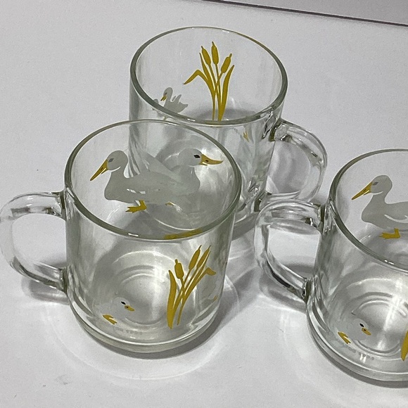 Duck Glass Mug Lot of 3 Carlton 1983 Uminarc - Picture 7 of 13